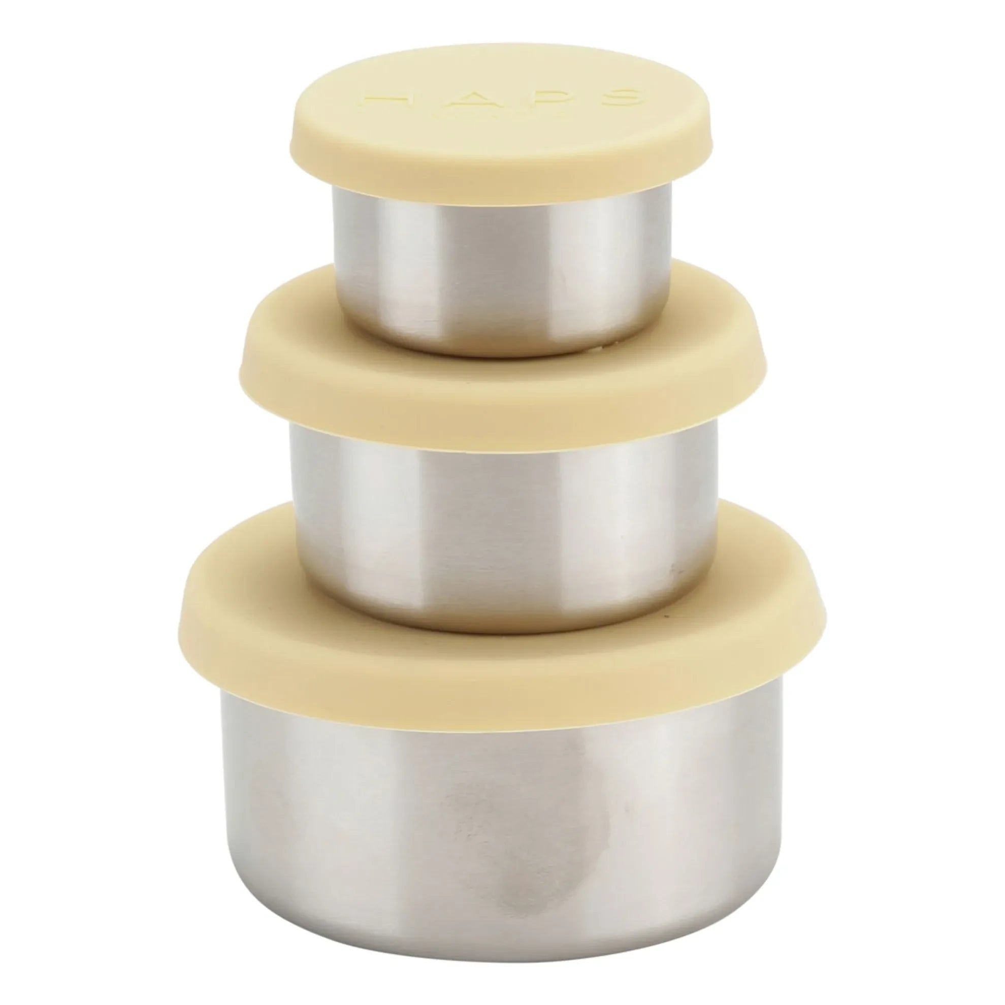 Haps Nordic - Lunchboxen aus Stahl - 3er-Set | Gelb