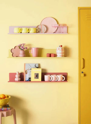 Mustard Made - Ledge Metall Wandregal | Blassgelb