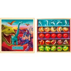 Billes & Co - Dinosaurier-Set - 25 Murmeln | Grün