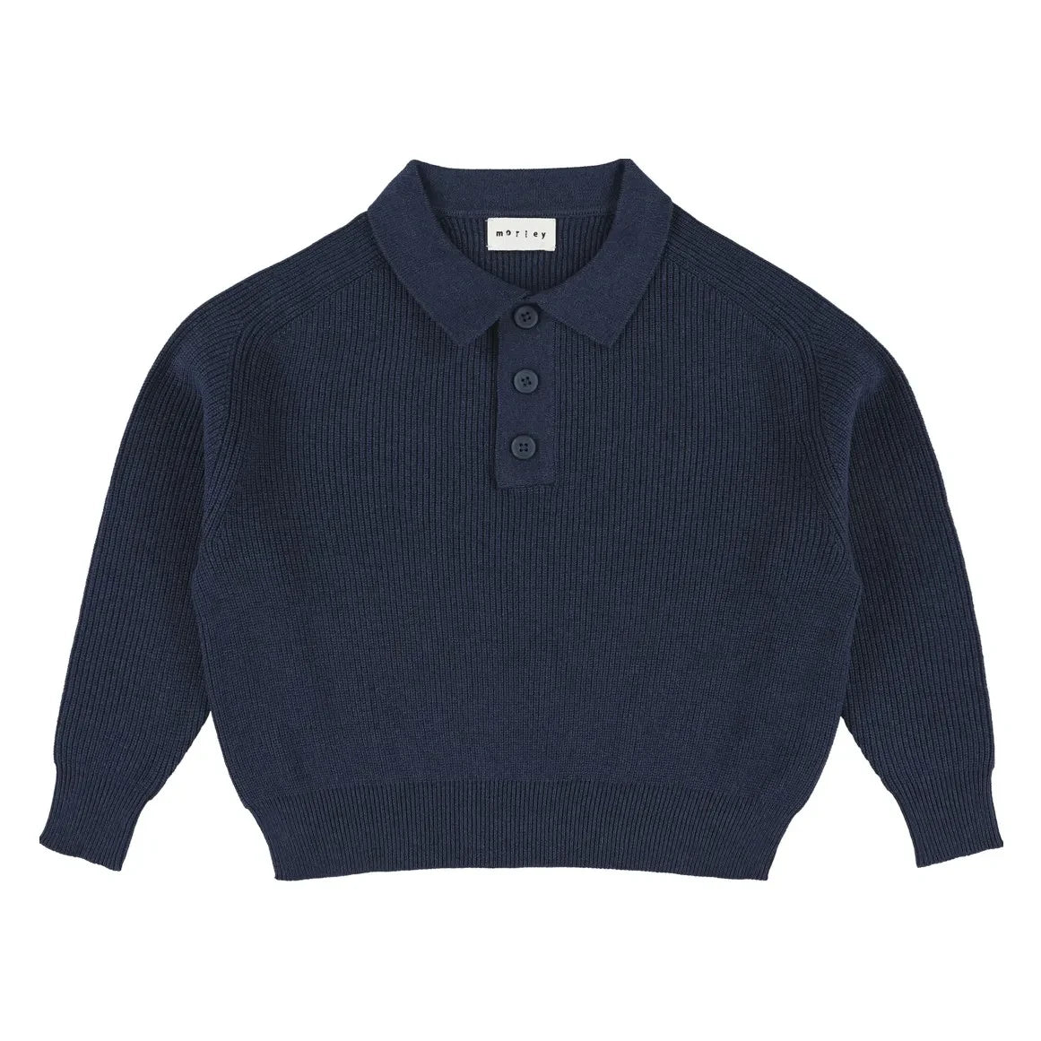 Morley - Zietse Gestricktes Polohemd | Denimblau