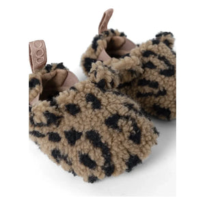 Liewood - Maui mit Leopardenmuster, aus recycelten Fasern gefertigte Sherpa-ähnliche Hausschuhe | Braun