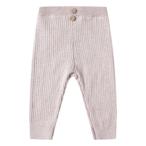Quincy Mae - Bio Rippstrick Leggings | Lilac