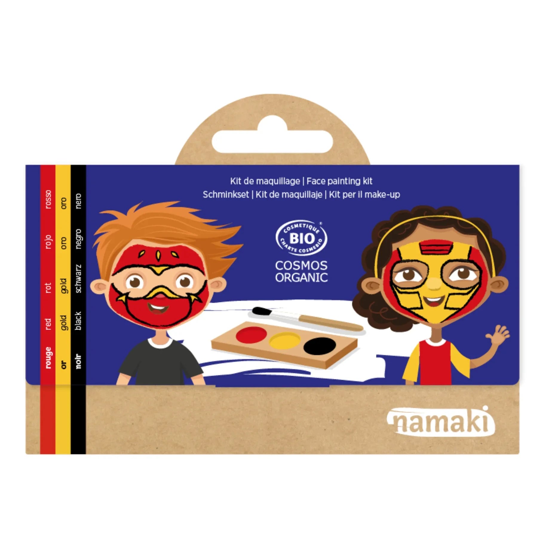 Namaki - Ninja & Superheld 3-farbiges Make-up Set | Rot