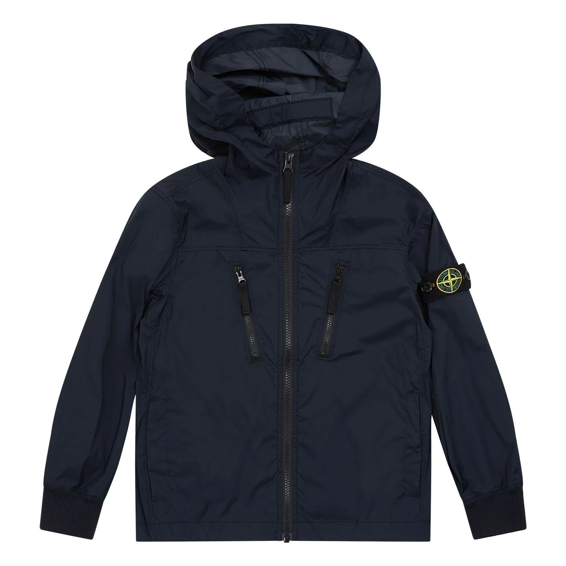 Stone Island - Kapuzenjacke mit Logo | Marineblau