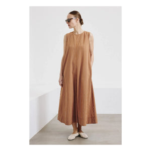 Pomandère - Gestreiftes Kleid | Apricot