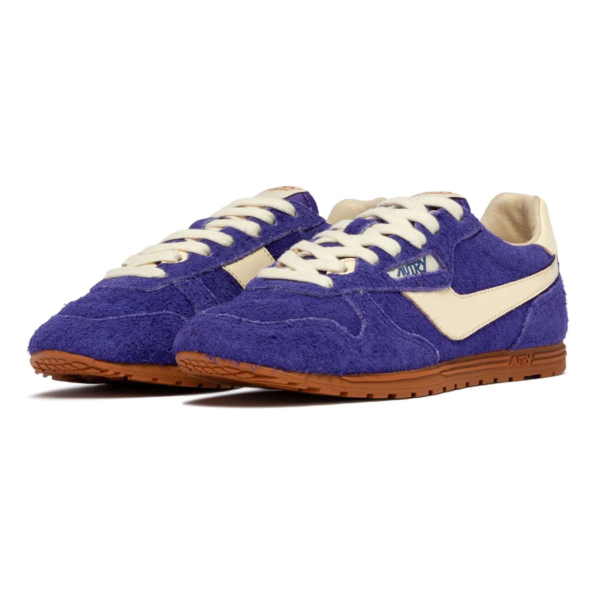 Autry - Windspin Low Zweifarbige Sneaker aus Wildleder und Leder | Lila
