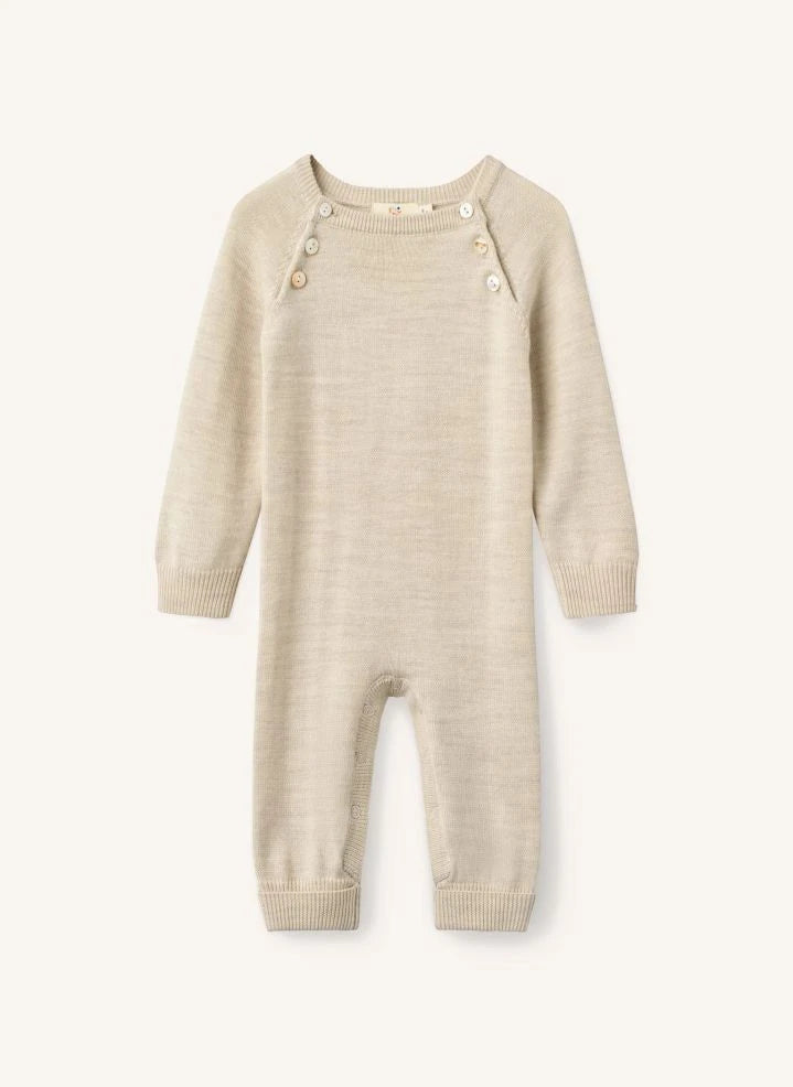 Copenhagen Colors - Bio-Baumwoll-Strampler mit Knöpfen | Creme