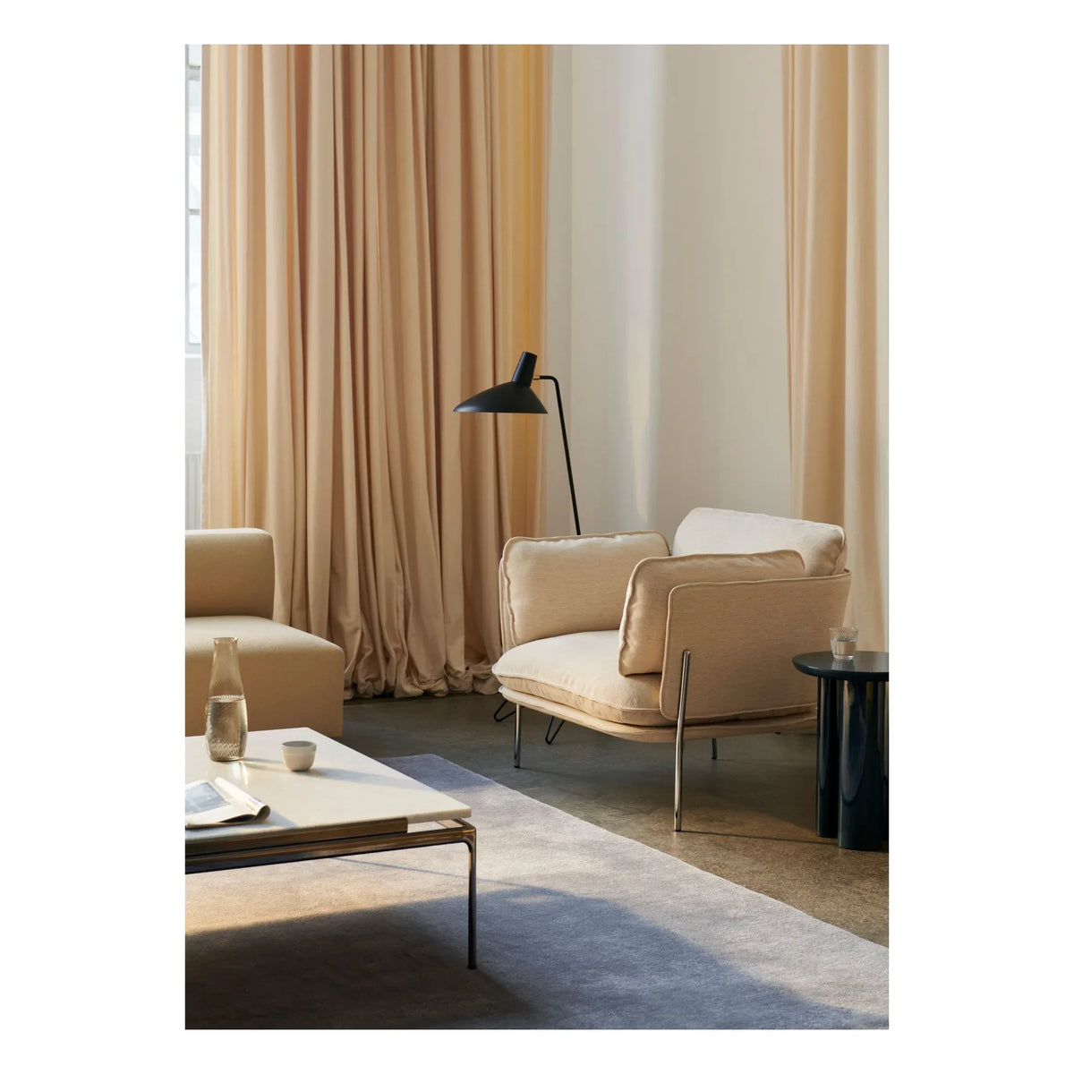 & Tradition - HM8 Stehleuchte Tripod, Hvidt & Mølgaard | Schwarz