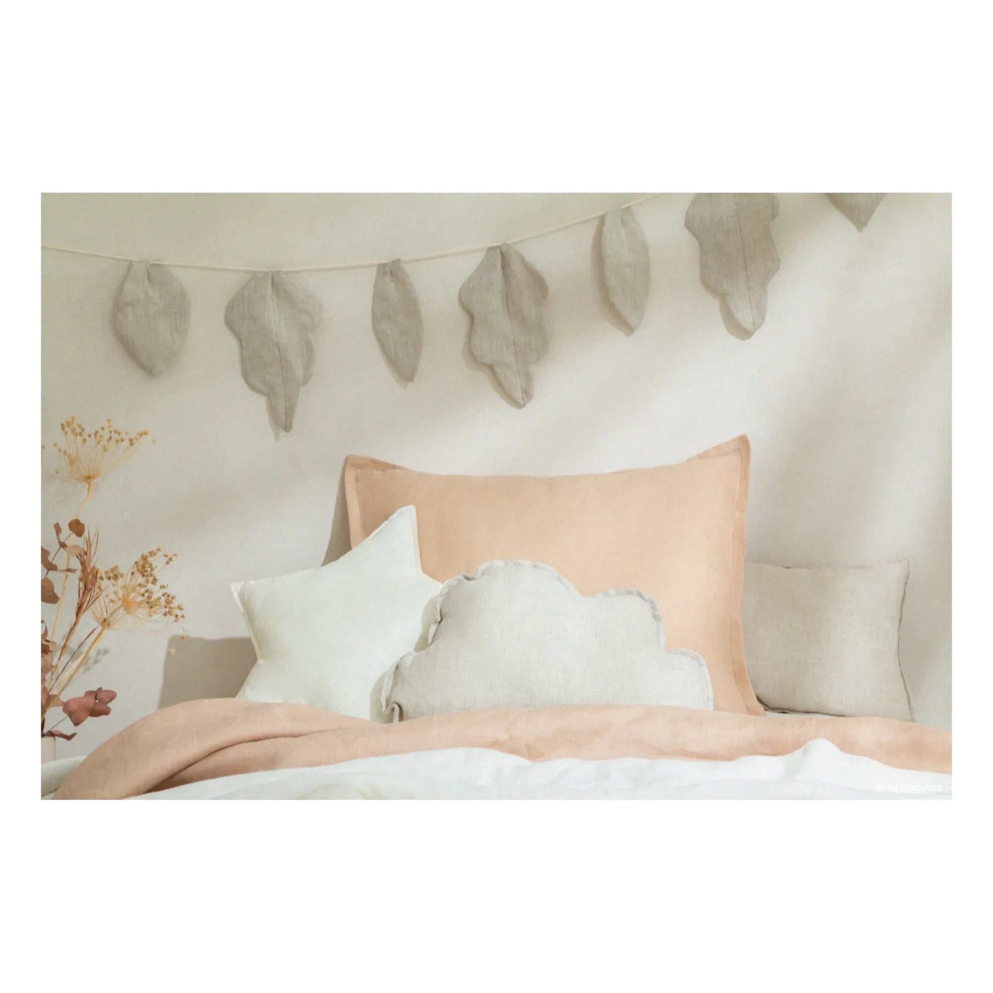 Nobodinoz - Wolkenkissen - French Linen | Hafer