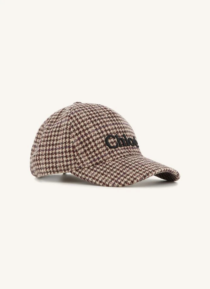 Chloé - Chloé Pied-de-Poule Mütze | Braun