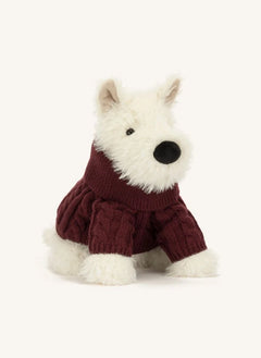 Jellycat - Munro Scottie Hund "Winterpulli" Plüsch