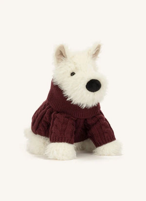 Jellycat - Munro Scottie Hund "Winterpulli" Plüsch