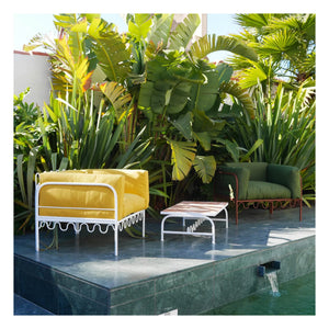 Honoré - Dolores Outdoor-Lounge-Sessel - Wasserabweisender Stoff | Gold