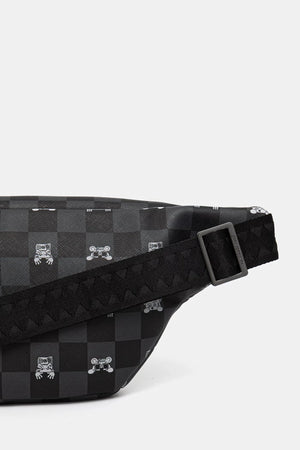 Sprayground - Schwarze Kunstleder-Bauchtasche 910B8912NSZ