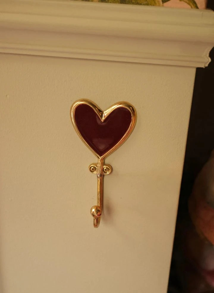 Doing Goods - Pyar Herz Messing Aufhängehaken | Gold