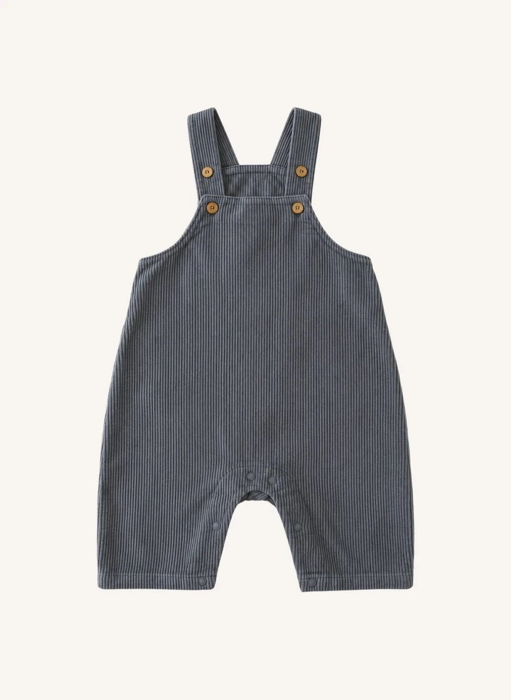 Studio Bohème - Homer Noppenvelours Bio-Baumwolle Latzhose | Grau Blau