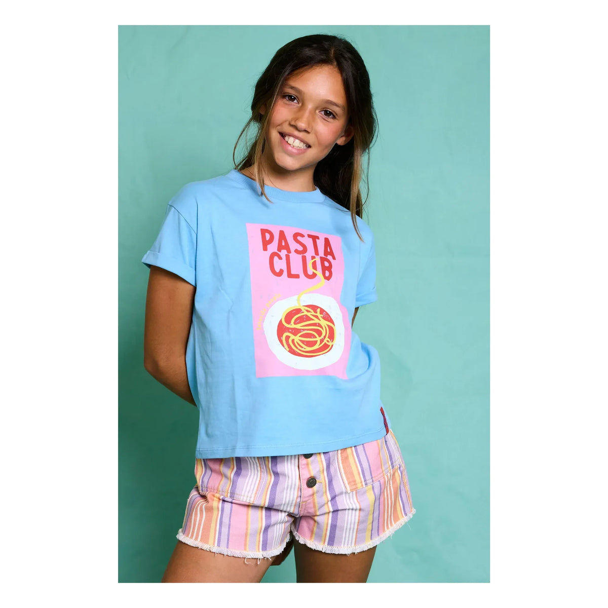 Favorite People - Pasta Club T-Shirt | Blau