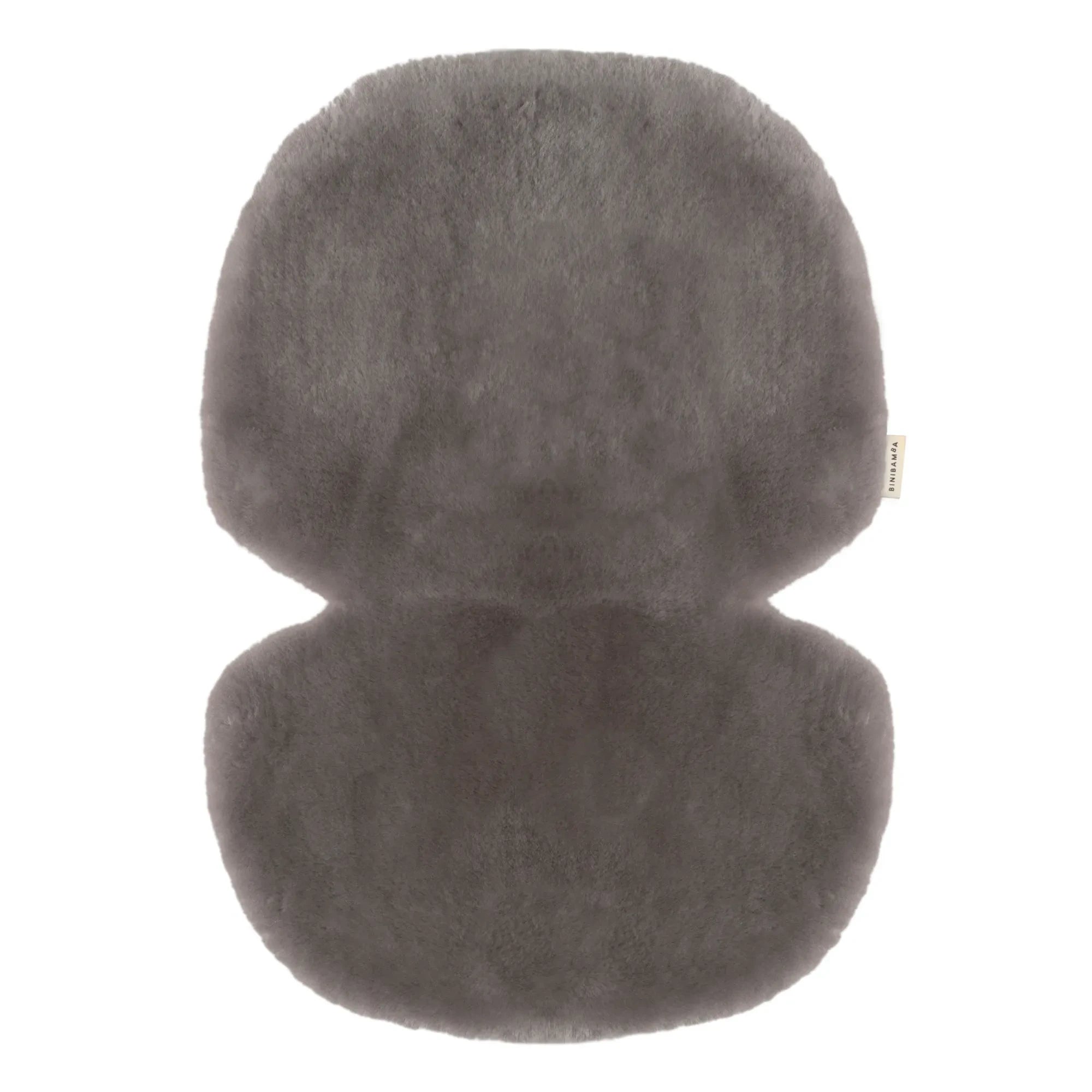 BINIBAMBA - Lammfell-Matte für Kinderwagen oder Moseskorb | Elephant