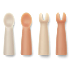 Liewood - Terra Silikon-Babybesteck-Set | Rosa