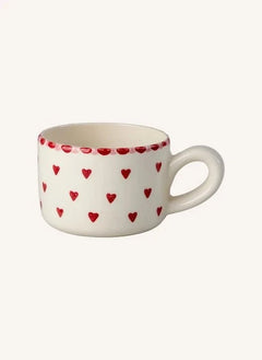 Rice - Herzförmige Keramiktasse | Rot