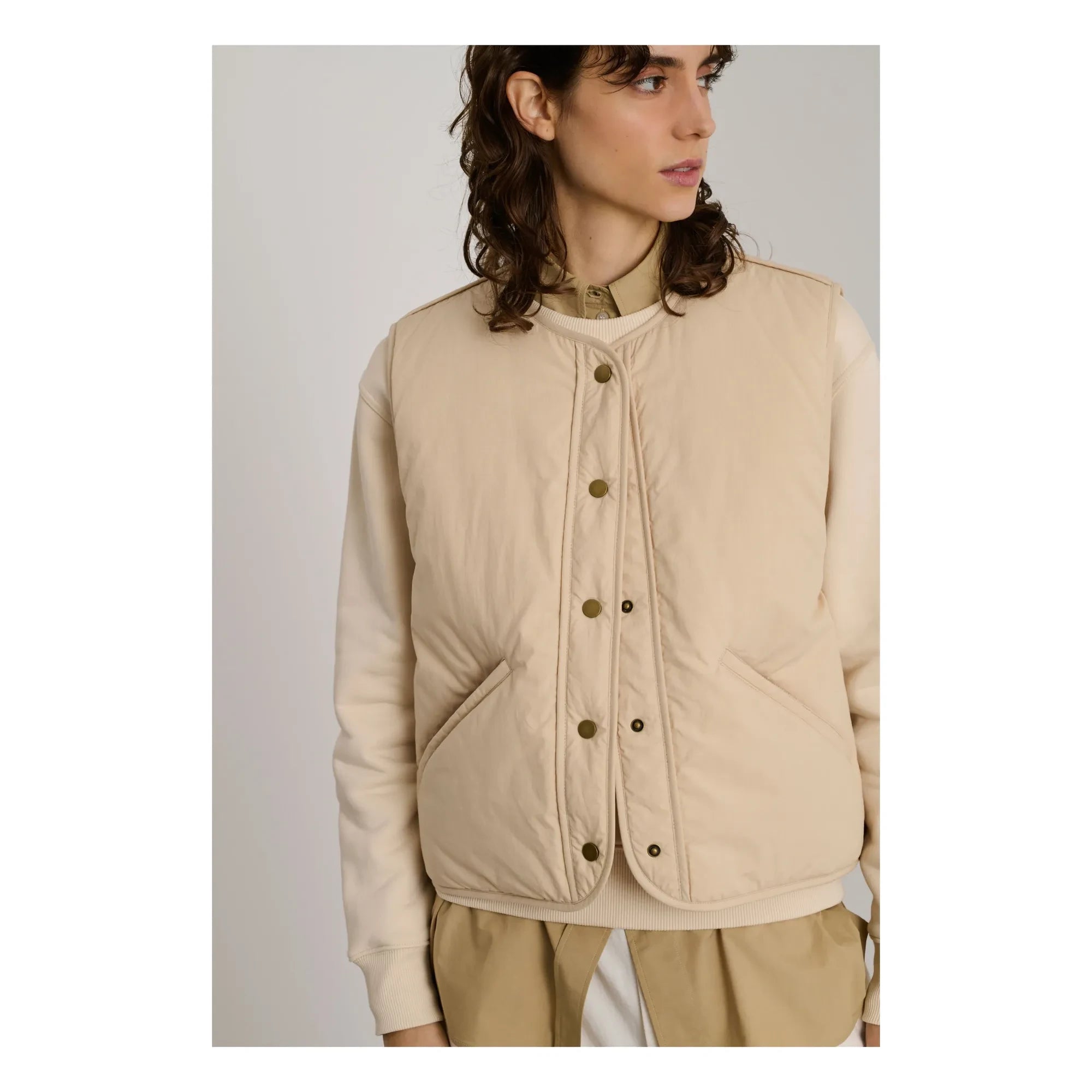 Soeur - Desmond Ärmellose Jacke | Beige