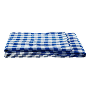 Gabrielle Paris - Vichy Tischdecke aus gewaschenem Leinen | Blau