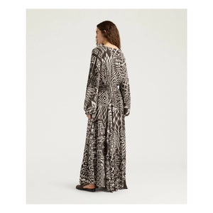Momoni - Francisco Seidenkleid | Schokolade