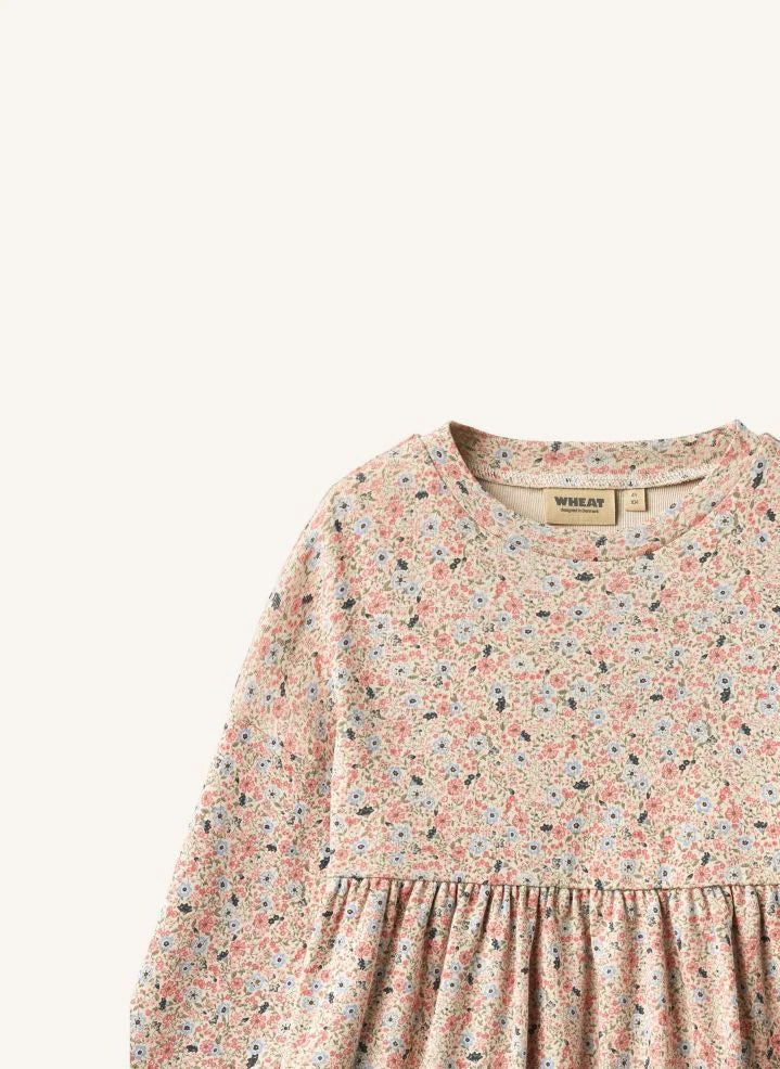 Wheat - Emmy Fleurie Bio-Baumwollkleid | Puderrosa