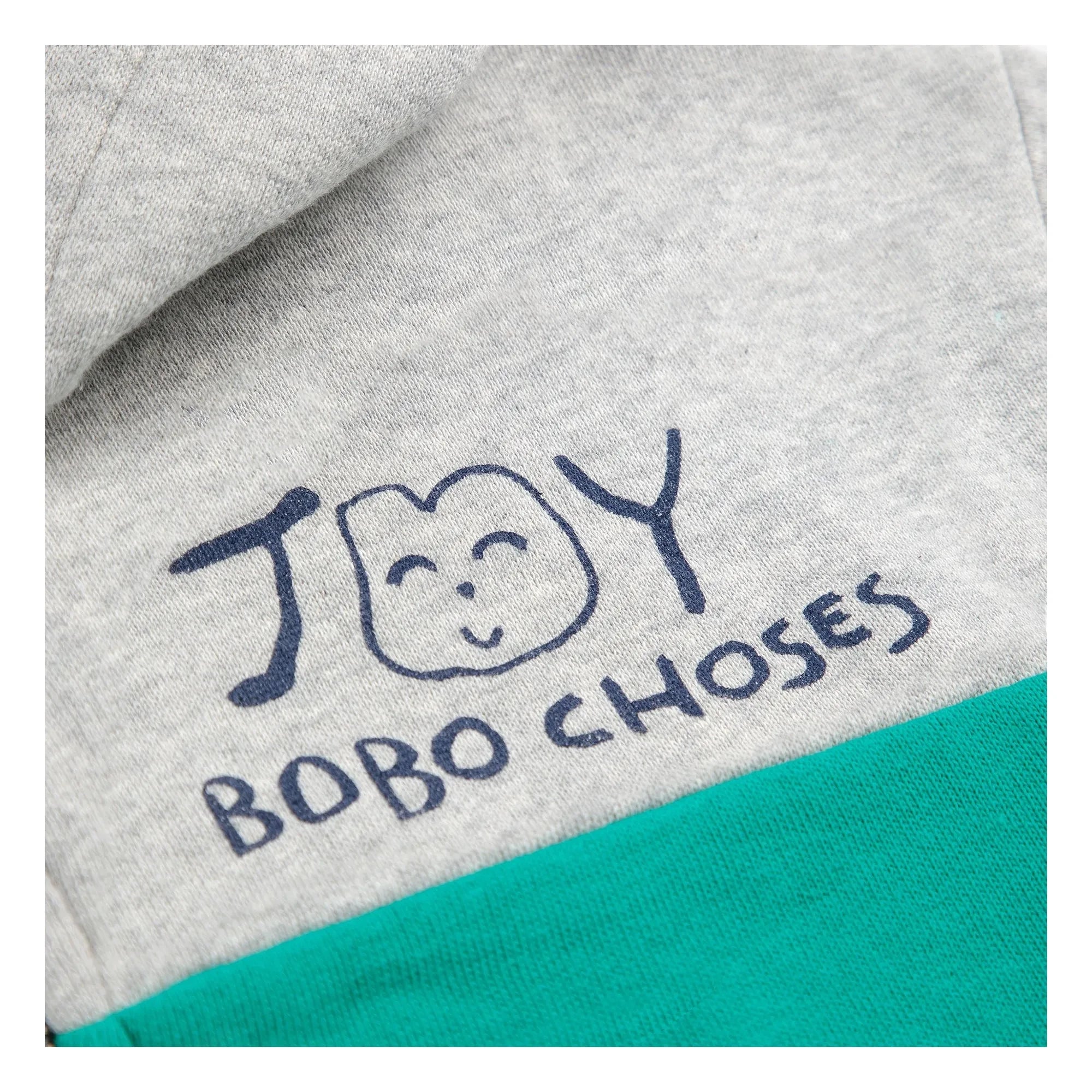Bobo Choses - Joy Sweatshirt mit Reißverschluss aus Bio-Baumwolle | Grau meliert