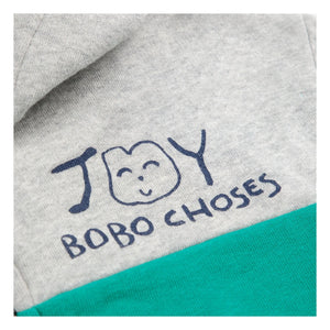 Bobo Choses - Joy Sweatshirt mit Reißverschluss aus Bio-Baumwolle | Grau meliert