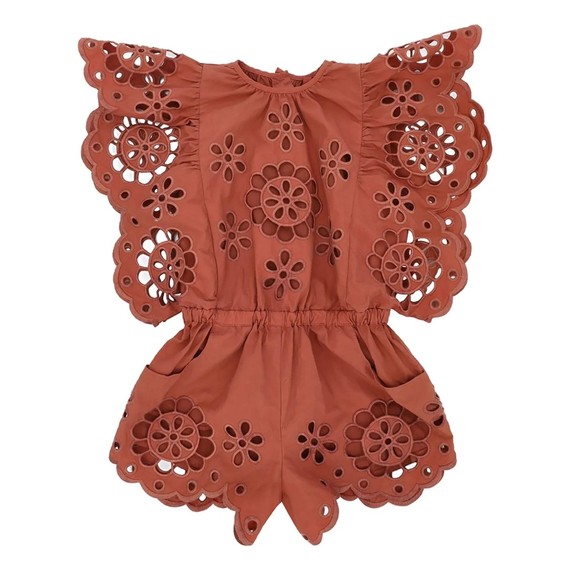 Zimmermann – Broderie Anglaise Tulum Awaken | Ziegelrot