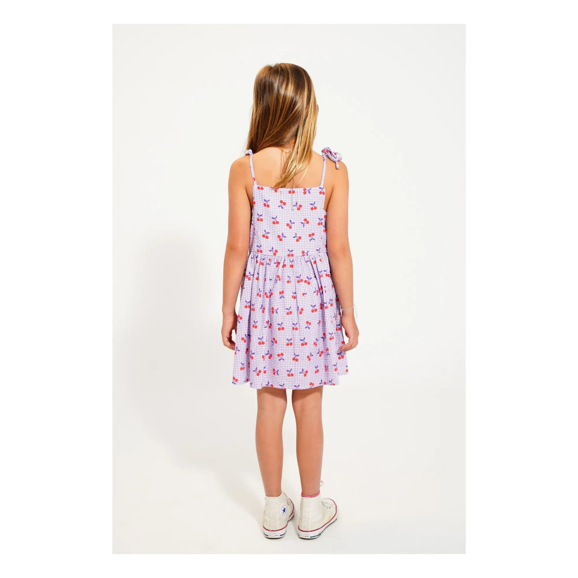 Piupiuchick - Cherry Vichy Overall | Lila