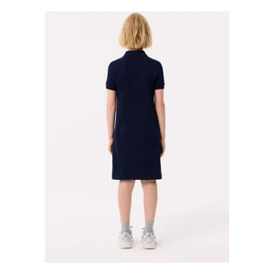 Lacoste – Polokleid aus Bio-Baumwolle | Marineblau