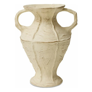 HKliving - New Classics Steingutvase | Creme
