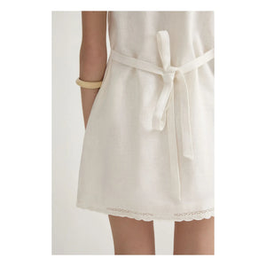 Posse - Effi Leinenkleid | Creme