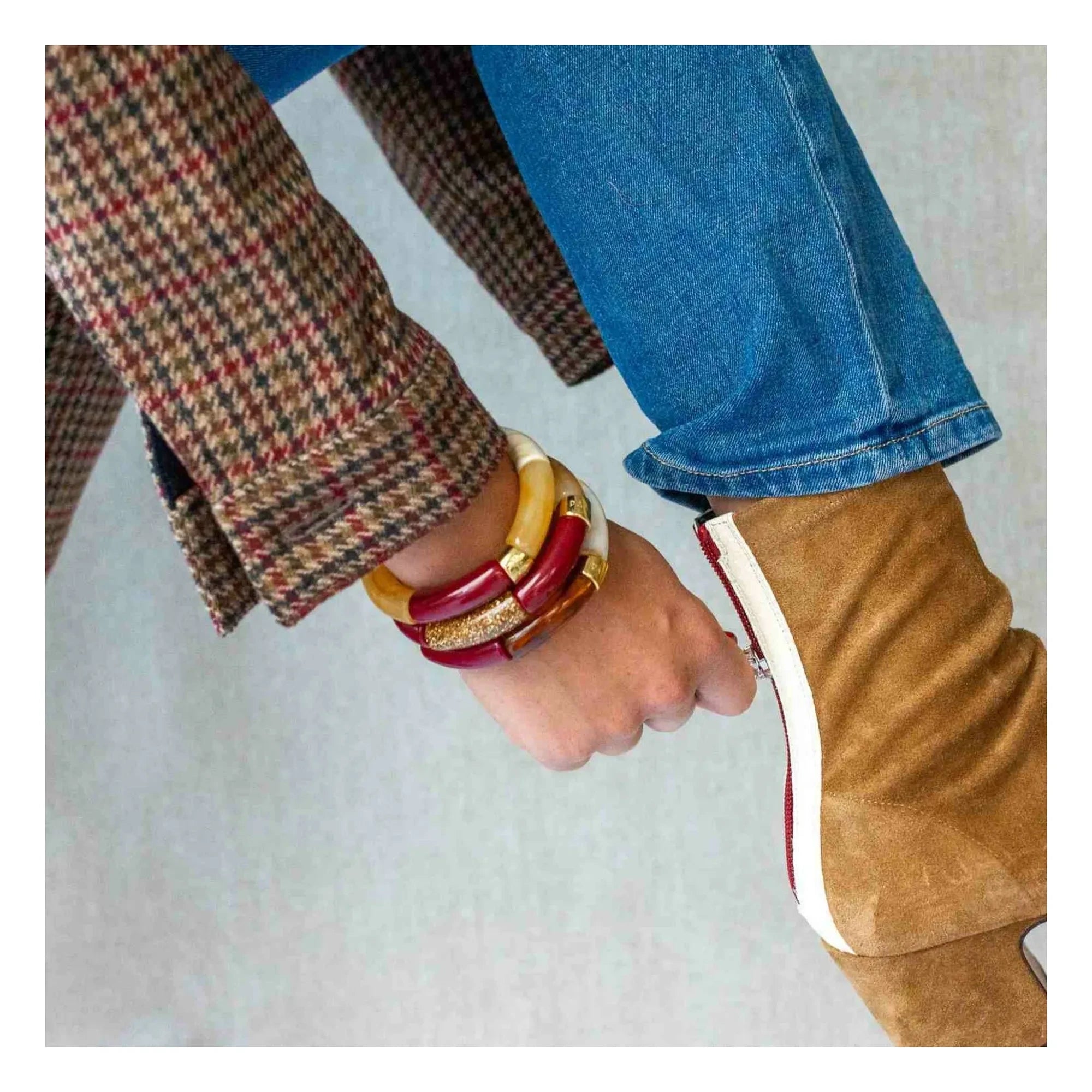 Parabaya - Sol 3 Armband | Creme