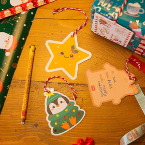 Legami - Set 10 Weihnachtsgeschenkanhänger