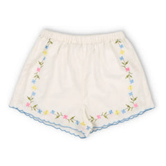 the new society - Hermione Geblümte Shorts | Weiß