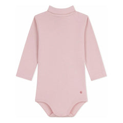 Petit Bateau – Bio-Baumwoll-Body mit Rollkragen | Blassrosa