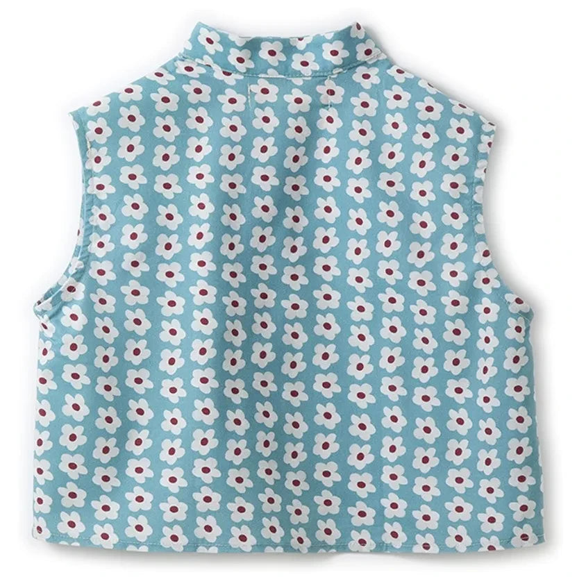 Fabula - Bluse mit Blumenmuster | Hellblau