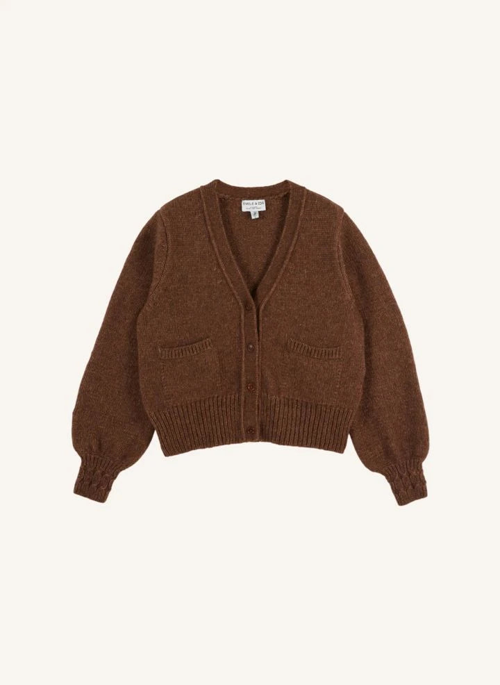 Emile et Ida - Ecora Cardigan | Braun