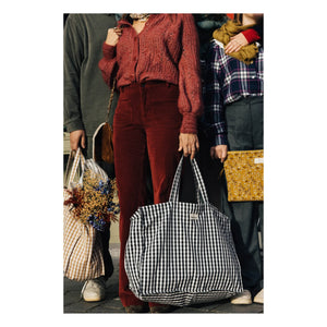 Gabrielle Paris - Gingham Clutch | Schwarz