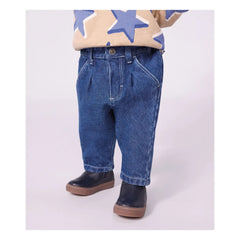 Petit Bateau - Organik pamuklu jean | Mavi