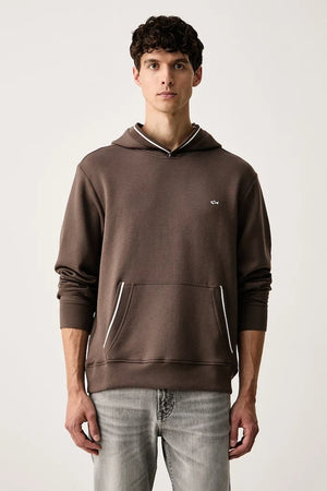 Paul&Shark modal karışımlı kapüşonlu erkek sweatshirt