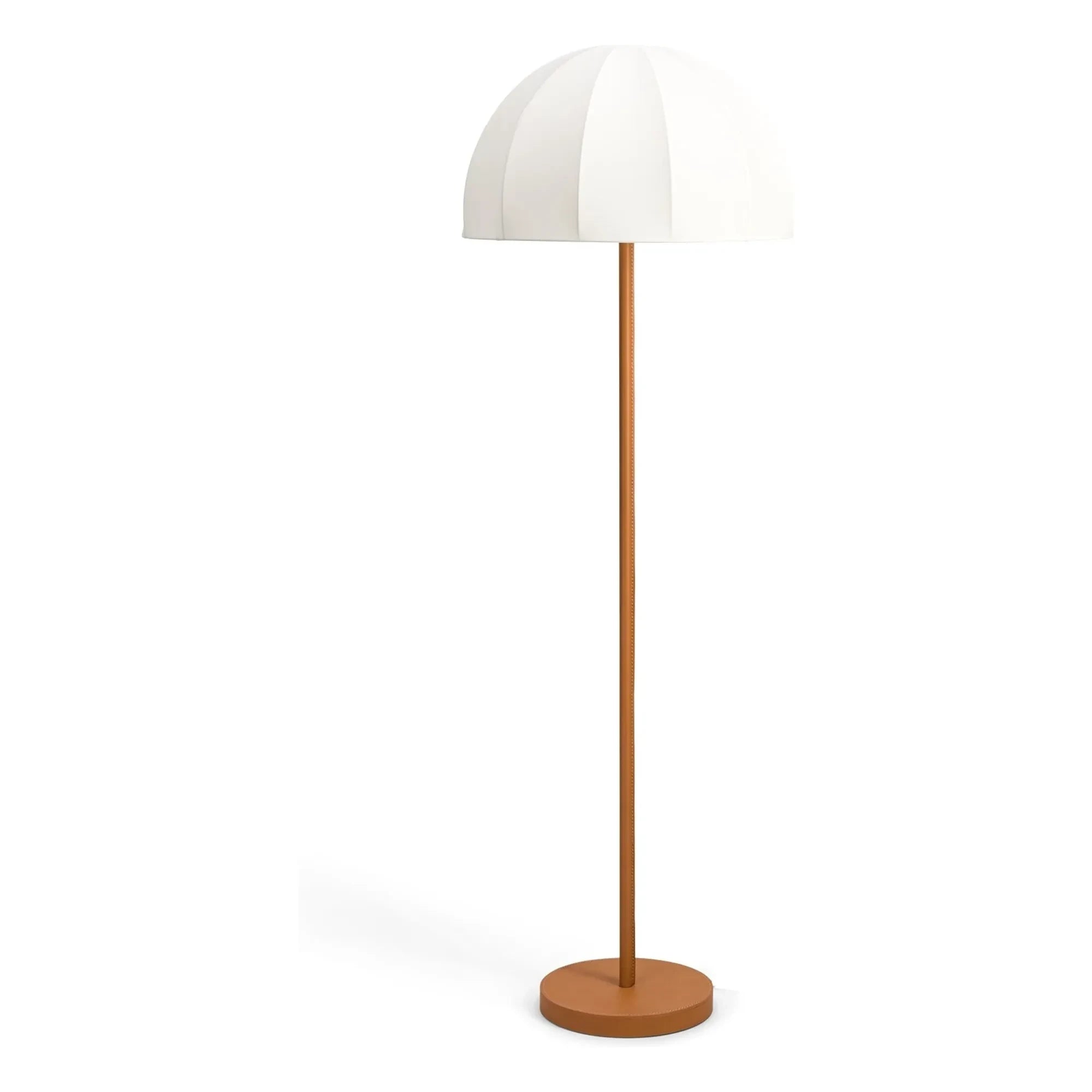 The Socialite Family - Duomo Stehlampe, Cognac-Ledersockel | Creme