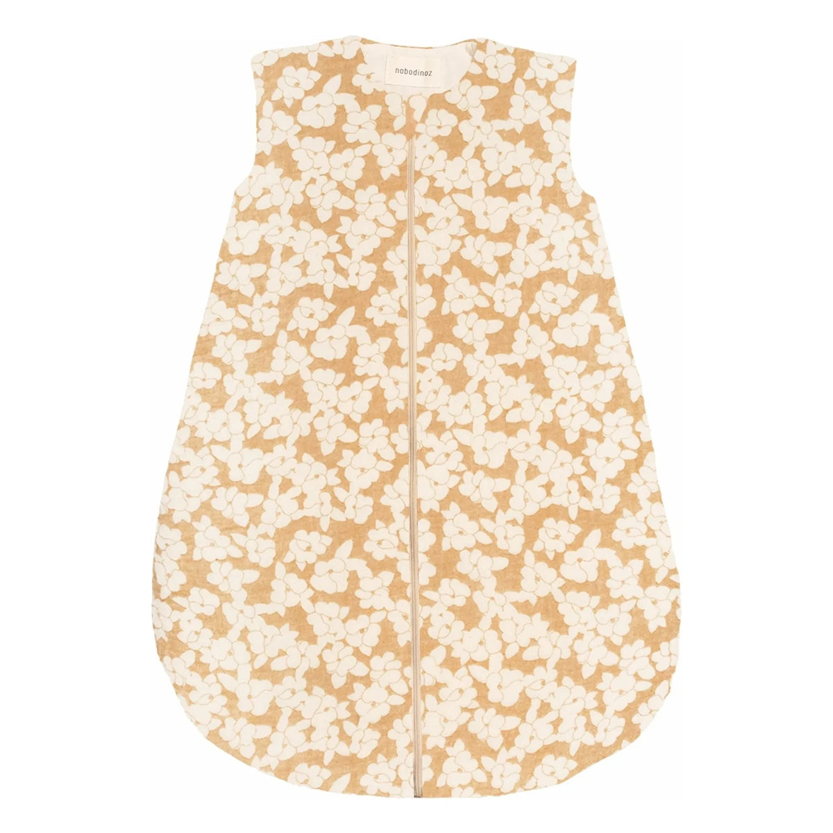 Nobodinoz - Fluffy Wabi-Sabi Sakura saisonaler Schlafsack | Senf