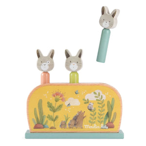 Moulin Roty - Drei kleine Pop-up-Hasen Oyuncak