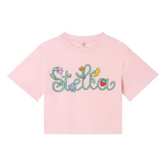 Stella McCartney Kids - Stella Bio-Baumwoll-Kurzarm-T-Shirt | Pink