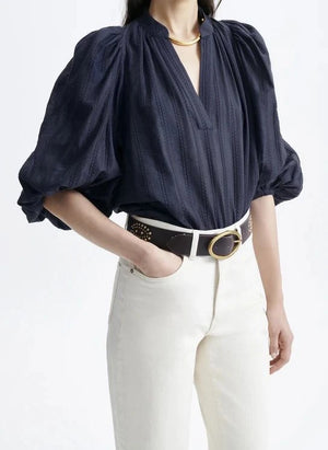 Vanessa Bruno - Bell Pamuk Bluz | Lacivert