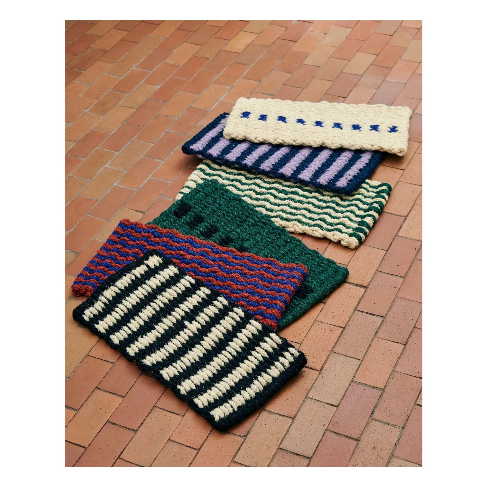 Hay - Coco Stripe Großer Fußabtreter | Lavendel